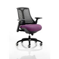dynamic Flex Operator Chair Synchro Tilt Fabric Height-Adjustable Armrest Purple 110 kg Flex 690 x 680 x 945 mm