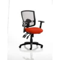 dynamic Portland Operator Chair Basic Tilt Mesh Fabric Height-Adjustable Armrest Black, Red 125 kg Portland III 650 x 650 x 990 mm