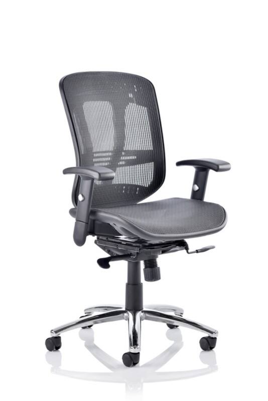 dynamic Mirage Executive Chair Basic Tilt Mesh Fabric Height-Adjustable Armrest Black 125 kg Mirage II 630 x 680 x 1,010 mm