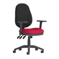 Dynamic Independent Seat & Back Task Operator Chair Height Adjustable Arms Eclipse Plus XL Black Back, Bergamot Cherry Seat Without Headrest High Back