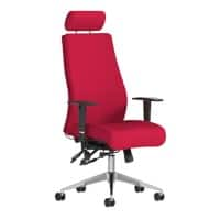 Dynamic Independent Seat & Back Posture Chair Bergamot Cherry Fabric Height Adjustable Arms Onyx With Headrest High Back