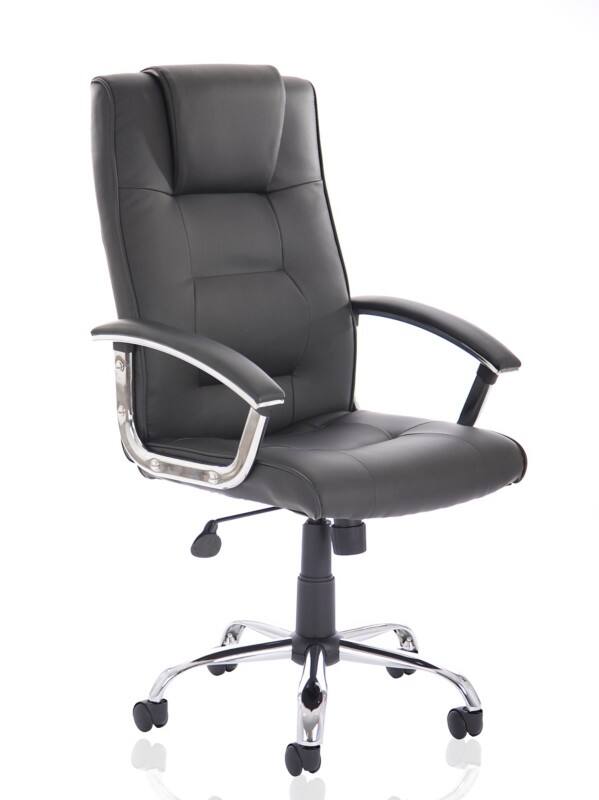 dynamic Executive Chair Basic Tilt Bonded leather Fixed Armrest Black 125 kg Thrift 635 x 690 x 1,110 mm