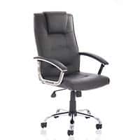 Dynamic Tilt & Lock Executive Chair Fixed Arms Thrift Black Seat With Headrest Medium Back