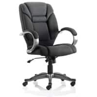 dynamic Galloway Executive Chair Basic Tilt Fabric Fixed Armrest Black 120 kg Galloway 670 x 810 x 1,050 mm