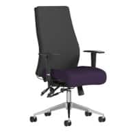 Dynamic Independent Seat & Back Posture Chair Height Adjustable Arms Onyx Black Back, Tansy Purple Seat Without Headrest High Back