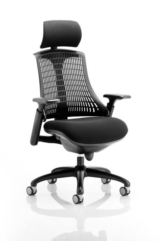 dynamic Flex Task Operator Chair Synchro Tilt Fabric Height-Adjustable Armrest Black 110 kg Flex 690 x 680 x 945 mm
