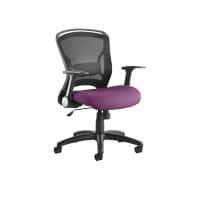 dynamic Zeus Operator Chair Basic Tilt Fabric Optional Armrest Black, Purple 125 kg Zeus 670 x 670 x 910 mm