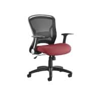 Dynamic Tilt & Lock Task Operator Chair Folding Arms Zeus Black Back, Ginseng Chilli Seat Without Headrest Medium Back