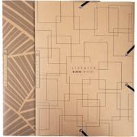 Exacompta Eterneco 3 Flap Folder 55847E Special format Rubber Band Brown
