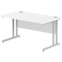 dynamic Impulse Straight Desk Rectangular White Cantilever 1,400 (W) x 800 (D) x 730 (H) mm MFC (Melamine Faced Chipboard)