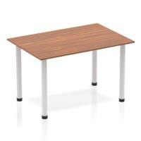 dynamic Impulse Conference Table Rectangular Walnut 4 Metal legs 1,200 (W) x 800 (D) x 740 (H) mm MFC (Melamine Faced Chipboard)