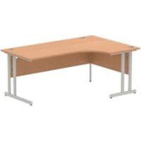 dynamic Impulse Right Hand Desk Freeform Oak Cantilever 1,800 (W) x 1,200 (D) x 730 (H) mm MFC (Melamine Faced Chipboard)