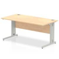 dynamic Impulse Office Desk Rectangular Maple Cantilever 1,600 (W) x 800 (D) x 730 (H) mm MFC (Melamine Faced Chipboard)