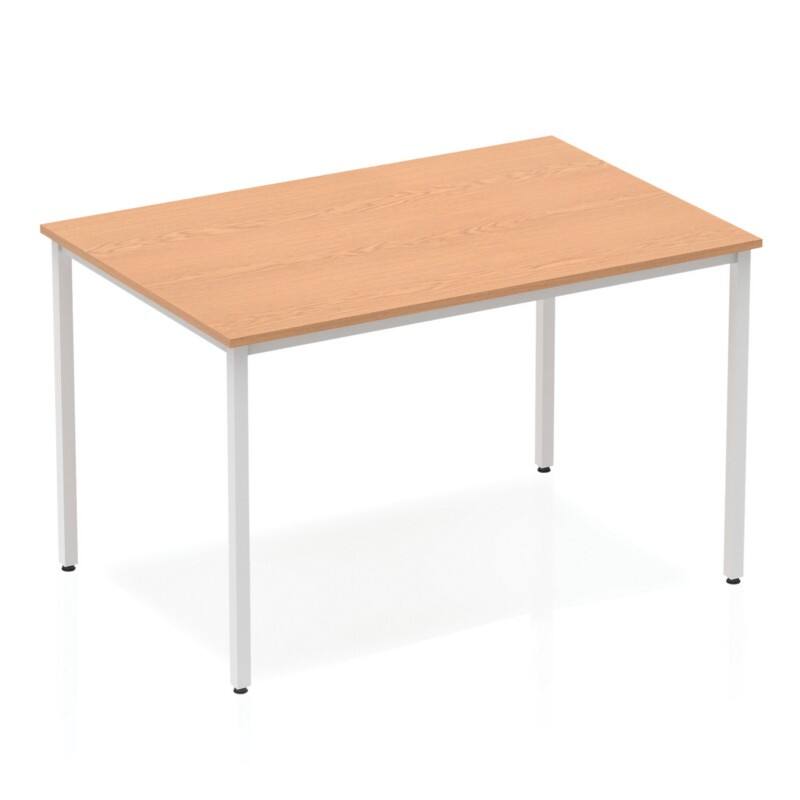dynamic Impulse Conference Table Rectangular Oak 4 Metal legs 1,200 (W) x 800 (D) x 740 (H) mm MFC (Melamine Faced Chipboard)