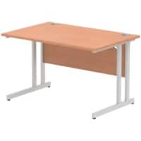 dynamic Impulse Straight Desk Rectangular Beech Cantilever 1,200 (W) x 800 (D) x 730 (H) mm MFC (Melamine Faced Chipboard)