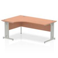 dynamic Impulse Left Hand Desk Corner Beech Cantilever 1,800 (W) x 1,200 (D) x 730 (H) mm MFC (Melamine Faced Chipboard)