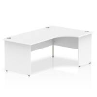 dynamic Impulse Right Hand Desk Corner White Base panel 1,800 (W) x 1,200 (D) x 730 (H) mm MFC (Melamine Faced Chipboard)