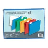 ELBA Suspension File V-Base A4 1097157 V Base 220 gsm Assorted Pack of 5