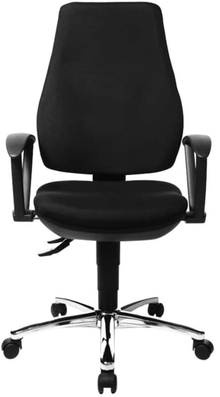 TOPSTAR Operator Chair Permanent Contact Fabric Fixed Armrest Black 110 kg Power Star Profi