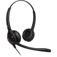 JPL 502S Wired Stereo Headset Over-the-ear Noise Cancelling USB with Microphone Black