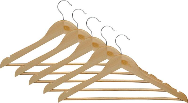 Maul Coat Hanger 1 Hook Brown Pack of 8