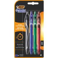 BIC Quick Dry Gel Pens 0.3 mm Pack of 4