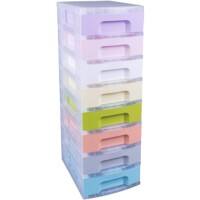 Really Useful Box 8 x 7 Litre Plastic Drawer Unit Pastel 300 x 420 x 925 mm