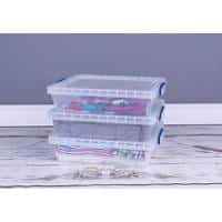 Really Useful Box Plastic Nestable Storage Boxes 10.5 Litre 383 x 460 x 113 mm Pack of 3