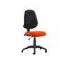 Dynamic Permanent Contact Backrest Task Operator Chair Without Arms Eclipse I Black Back, Tabasco red Seat Without Headrest High Back