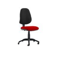 Dynamic Permanent Contact Backrest Task Operator Chair Without Arms Eclipse Plus III Black Back, Bergamot Cherry Seat Without Headrest High Back