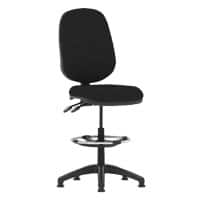 dynamic Eclipse II Draughtsman Chair Permanent Contact Fabric Without armrest Black 120 kg 600 x 600 x 1,090 mm