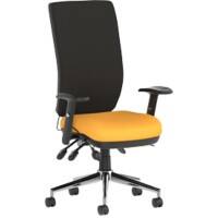dynamic Stevia Posture Chair Synchro Tilt Fabric Height-Adjustable Armrest Black, Canary Yellow 110 kg Chiro 700 x 700 x 1,080 mm