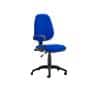 Dynamic Eclipse Plus I Permanent Contact Backrest Task Operator Chair Blue Fabric Fixed Arms Without Headrest High Back