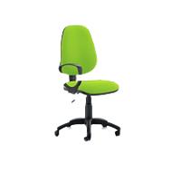 Dynamic Permanent Contact Backrest Task Operator Chair Loop Arms Eclipse Plus III Without Headrest High Back