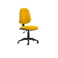 Dynamic Permanent Contact Backrest High Back Task Operator Chair Without Arms Eclipse I Senna Yellow Seat