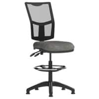 Dynamic Permanent Contact Backrest Task Operator Chair Without Arms Eclipse II Charcoal Seat High Back