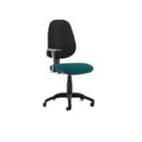 Dynamic Independent Seat & Back Task Operator Chair Height Adjustable Arms Eclipse Plus III Black Back, Maringa Teal Seat High Back