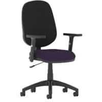 dynamic Eclipse I Operator Chair Permanent Contact Fabric Height-Adjustable Armrest Black, Purple 120 kg Eclipse I 600 x 600 x 1,010 mm