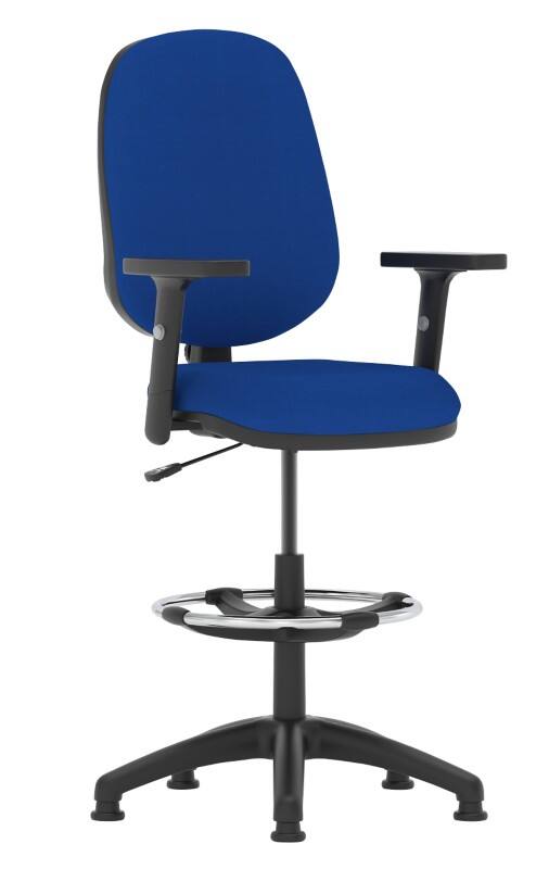 dynamic Eclipse I Operator Chair Permanent Contact Height-Adjustable Armrest Blue 120 kg Eclipse I 600 x 600 x 1,010 mm
