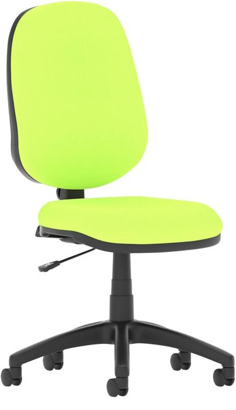 Dynamic Permanent Contact Backrest High Back Task Operator Chair Without Arms Eclipse I Myrrh Green Seat
