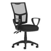 Dynamic Basic Tilt Task Operator Chair Loop Arms Eclipse II Black Seat Medium Back