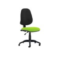 Dynamic Permanent Contact Backrest Task Operator Chair Without Arms Eclipse I Black Back, Myrrh Green Seat High Back