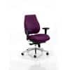 Dynamic High Back Synchro Tilt Posture Chair Multi-Functional Arms Chiro Plus Tansy Purple Seat Optional Headrest