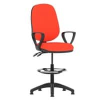 dynamic Eclipse II Operator Chair Permanent Contact Fixed Armrest Red 120 kg Eclipse II 600 x 600 x 1,090 mm