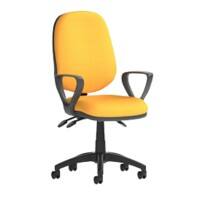 Dynamic Independent Seat & Back Task Operator Chair Loop Arms Eclipse Plus III Senna Yellow Seat High Back