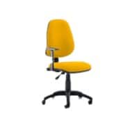 Dynamic Permanent Contact Backrest Task Operator Chair Height Adjustable Arms Eclipse I Senna Yellow Seat High Back