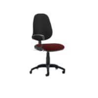 Dynamic Permanent Contact Backrest Task Operator Chair Loop Arms Eclipse II Black Back, Ginseng Chilli Seat High Back