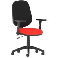 dynamic Eclipse I Operator Chair Permanent Contact Fabric Height-Adjustable Armrest Black 120 kg Eclipse I 600 x 600 x 1,010 mm