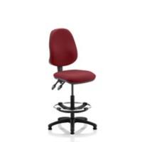 Dynamic Permanent Contact Backrest Task Operator Chair Without Arms Eclipse II Ginseng Chilli Seat High Back