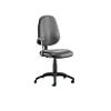 Dynamic Permanent Contact Backrest High Back Task Operator Chair Height Adjustable Arms Eclipse II Black Seat